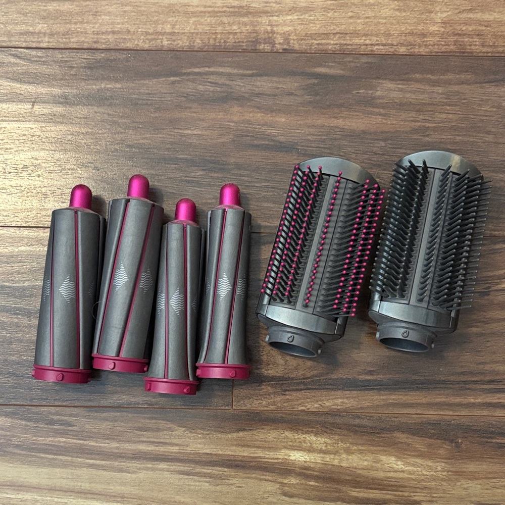 Dyson Gray and Pink Hair Styling Set